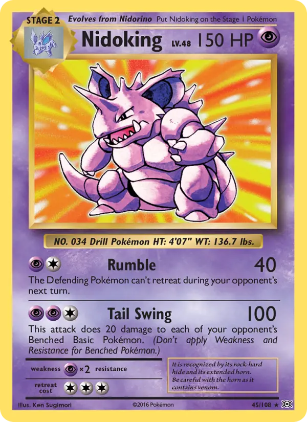 Nidoking, Evolutions 45