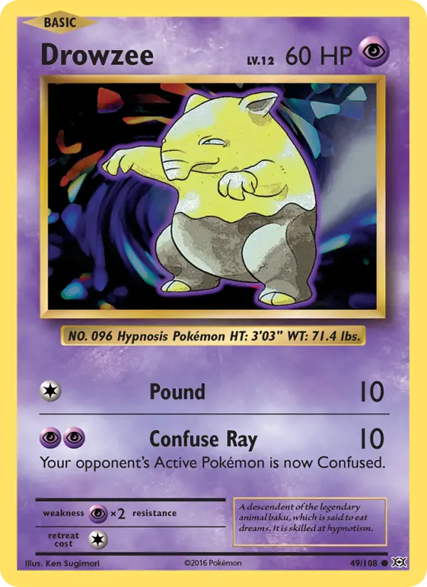 Drowzee, Evolutions 49
