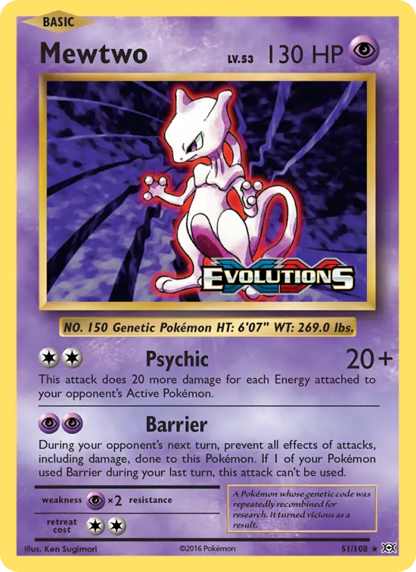 Mewtwo, Evolutions 51