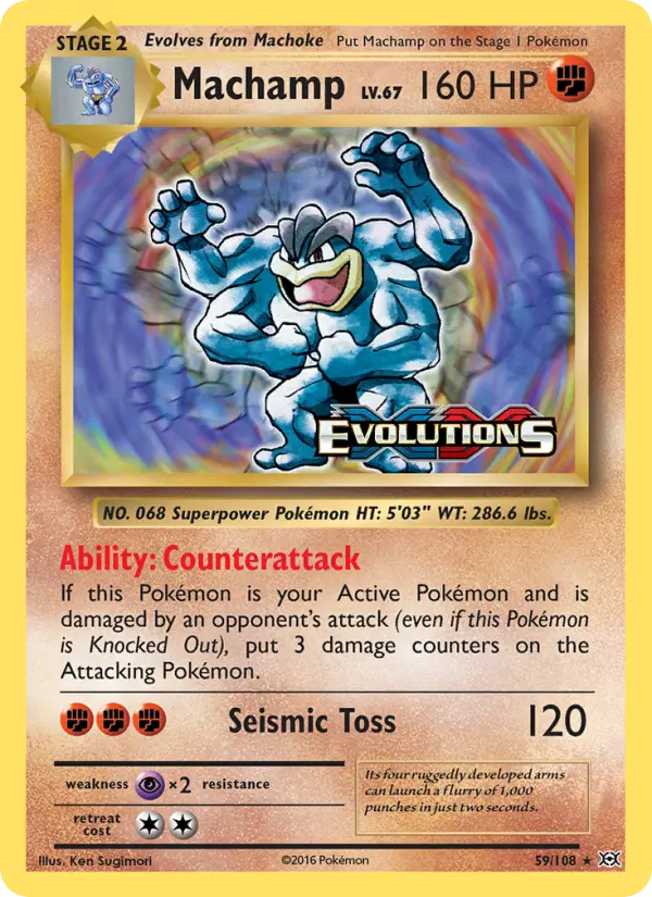 Machamp, Evolutions 59