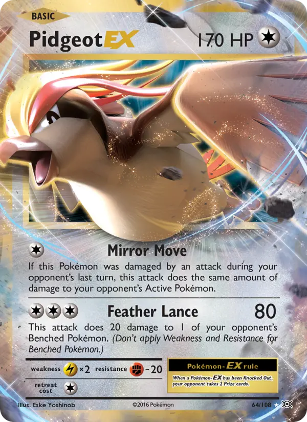 Pidgeot EX, Evolutions 64