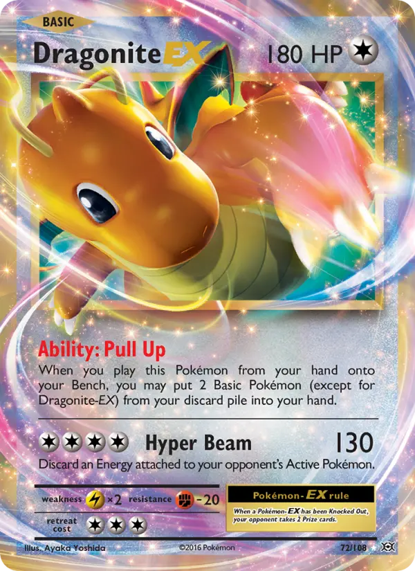 Dragonite EX, Evolutions 72