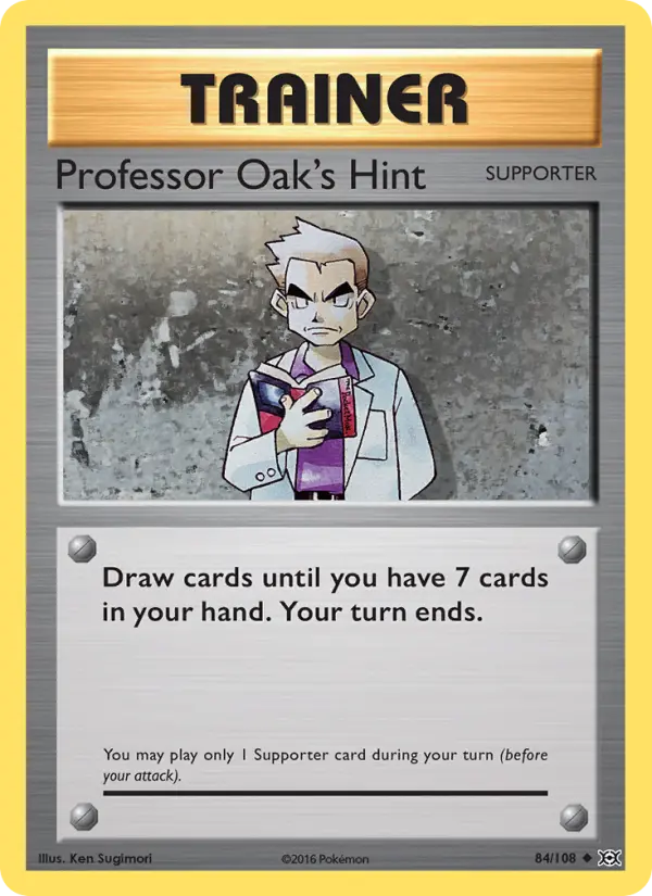 Professor Oak's Hint, Evolutions 84
