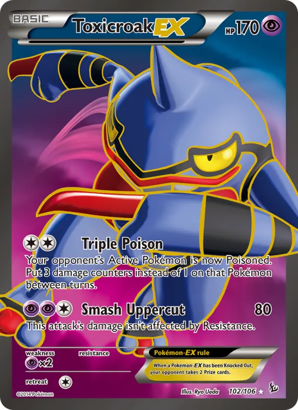 Toxicroak EX, Flashfire 102