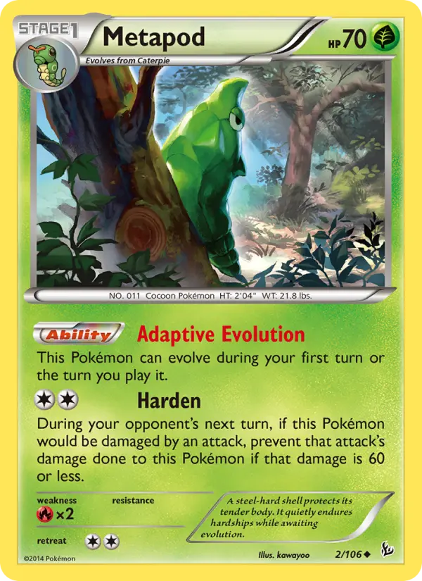Metapod, Flashfire 2