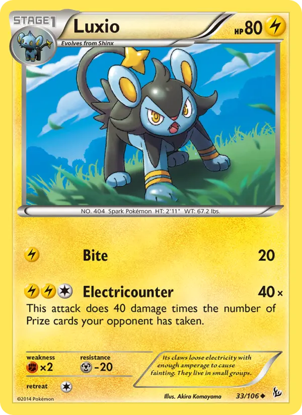 Luxio, Flashfire 33
