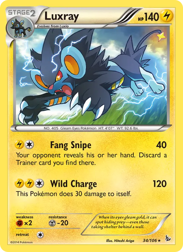Luxray, Flashfire 34