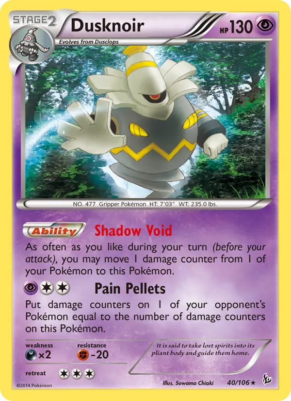 Dusknoir, Flashfire 40