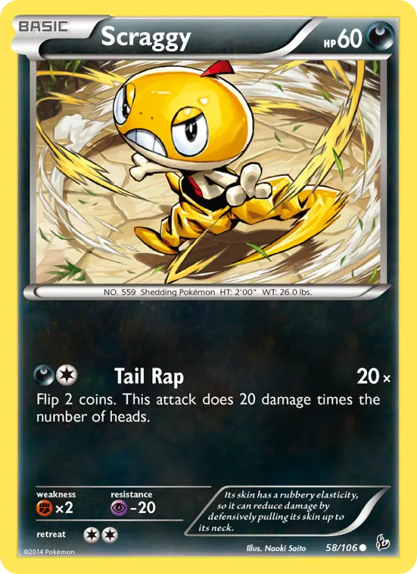 Scraggy, Flashfire 58