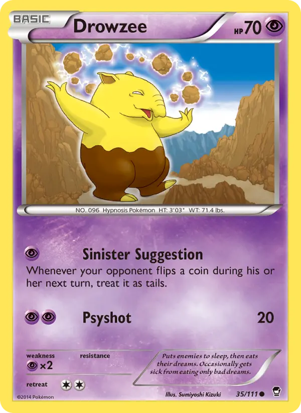 Drowzee, Furious Fists 35
