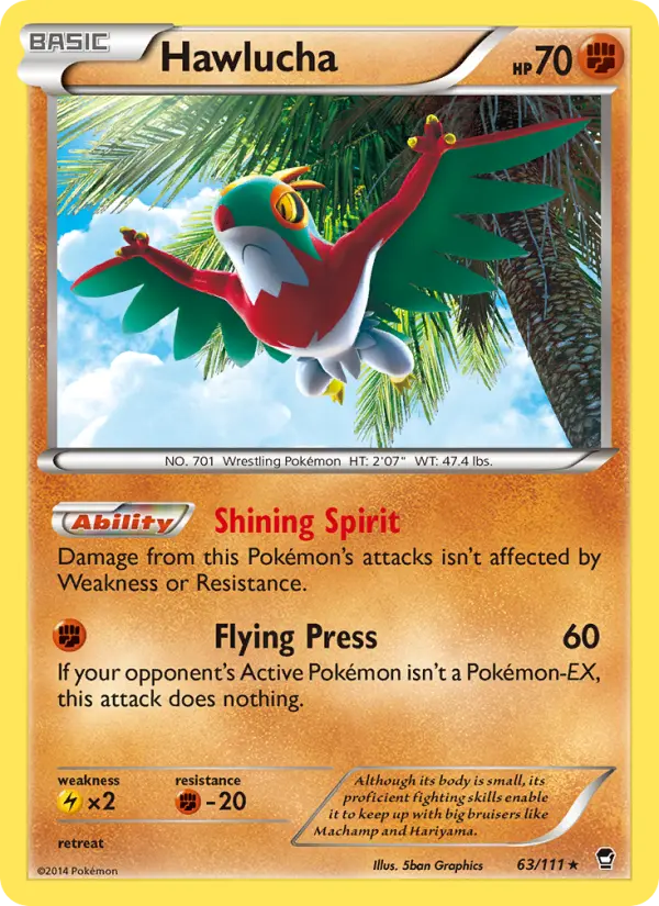 Hawlucha, Furious Fists 63