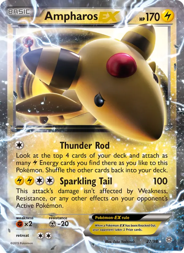 Ampharos EX, Ancient Origins 27