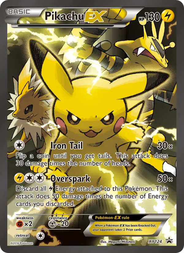 Pikachu EX, XY Black Star Promos XY124