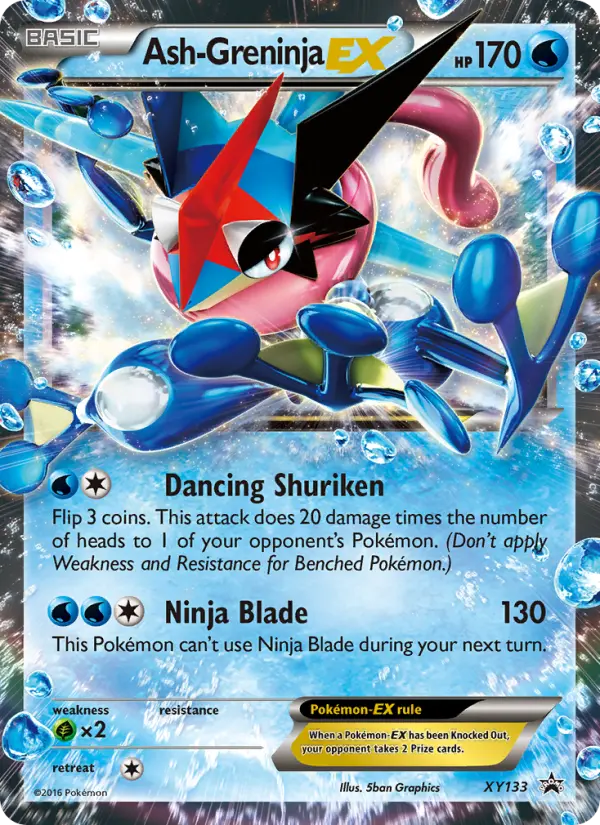 Ash Greninja EX, XY Black Star Promos XY133
