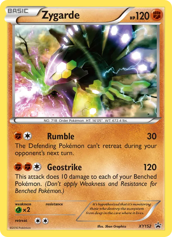 Zygarde, XY Black Star Promos XY152