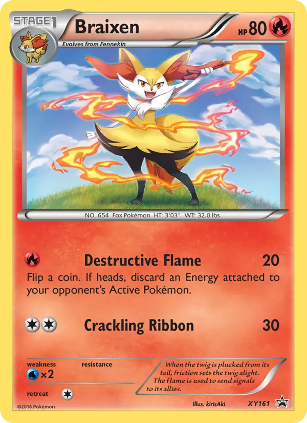Braixen, XY Black Star Promos XY161
