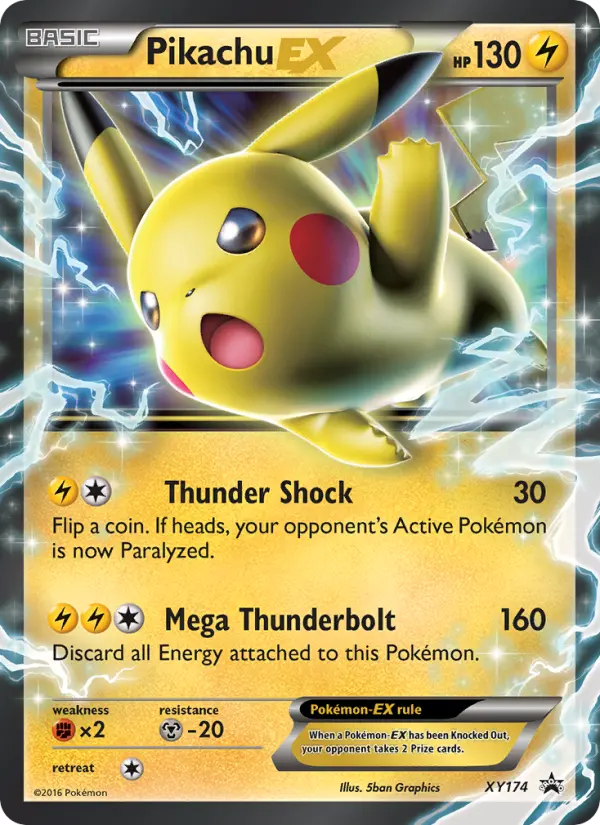 Pikachu-EX, XY Black Star Promos XY174