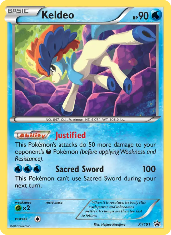 Keldeo, XY Black Star Promos XY191
