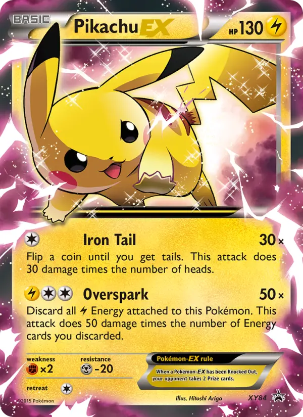 Pikachu EX, XY Black Star Promos XY84