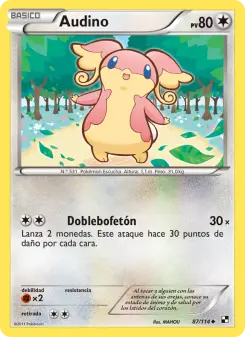 Audino, Negro y Blanco 87
