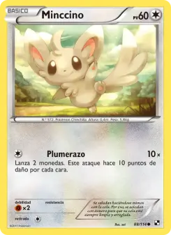 Minccino, Negro y Blanco 88