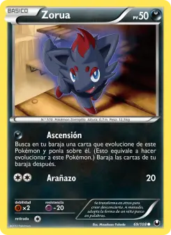 Zorua, Oscuros Exploradores 69
