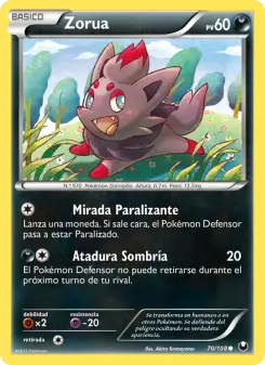 Zorua, Oscuros Exploradores 70