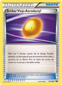 Ámbar Viejo Aerodactyl, Oscuros Exploradores 97