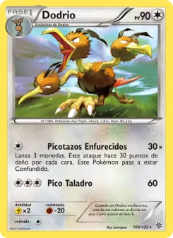 Dodrio, Tormenta Plasma 100