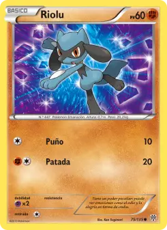Riolu, Tormenta Plasma 75