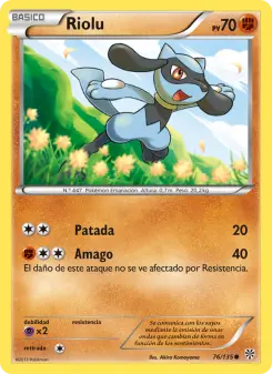 Riolu, Tormenta Plasma 76