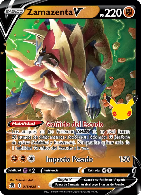 Zamazenta V, Celebraciones 18