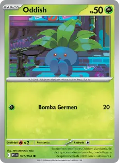 Oddish, Fuegos Fantasmales 001