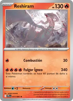 Reshiram, Fuegos Fantasmales 017