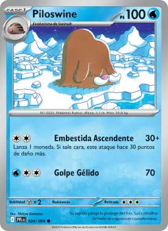 Piloswine, Fuegos Fantasmales 024