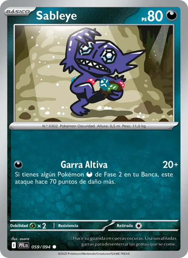 Sableye, Fuegos Fantasmales 059