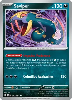 Seviper, Fuegos Fantasmales 062