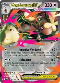 Mega-Lopunny ex, Fuegos Fantasmales 084