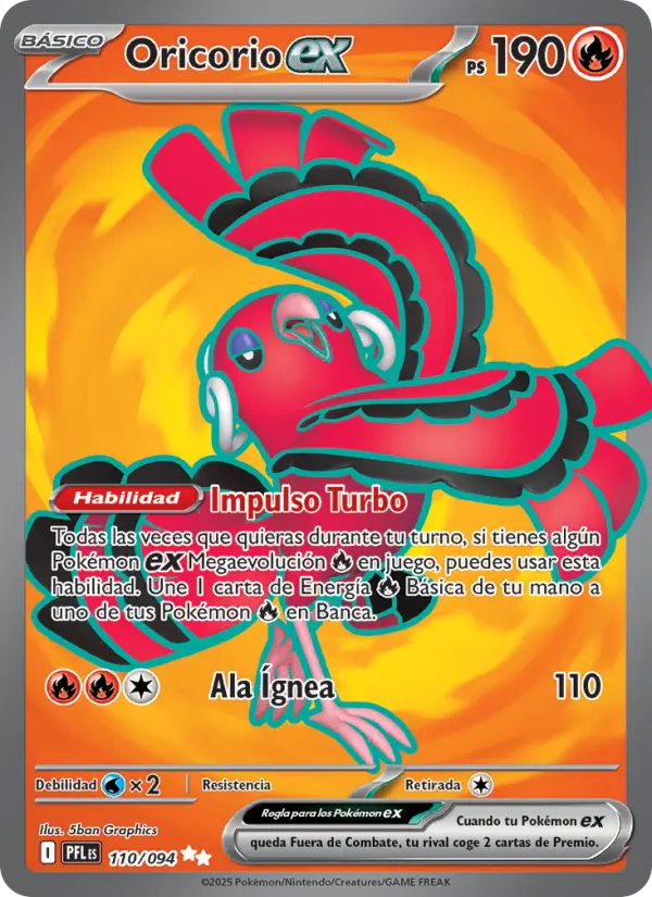 Oricorio ex, Fuegos Fantasmales 110