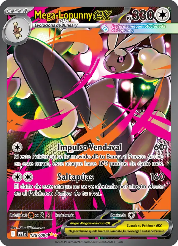 Mega-Lopunny ex, Fuegos Fantasmales 128