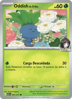 Oddish de Erika, Héroes Ascendentes 001
