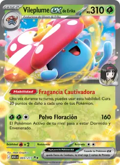Vileplume ex de Erika, Héroes Ascendentes 003