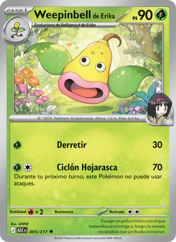 Weepinbell de Erika, Héroes Ascendentes 005