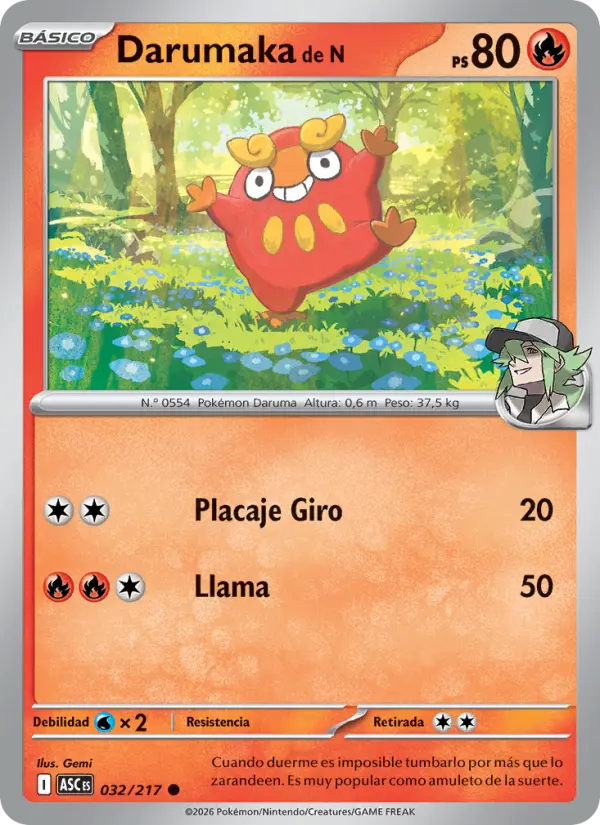 Darumaka de N, Héroes Ascendentes 032