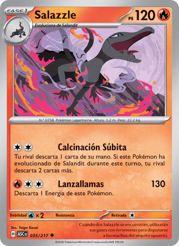 Salazzle, Héroes Ascendentes 035