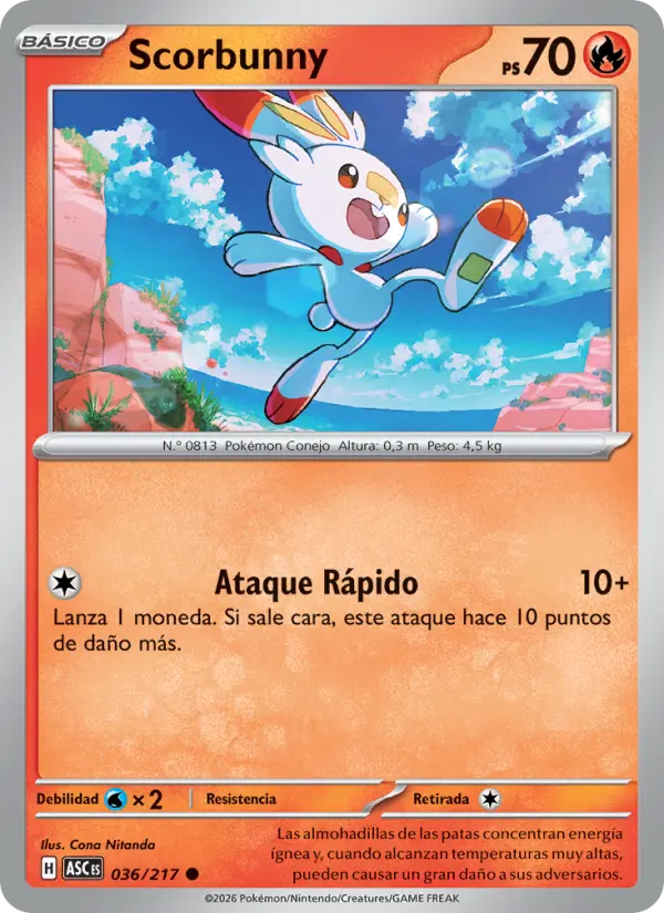 Scorbunny, Héroes Ascendentes 036