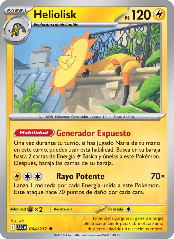 Heliolisk, Héroes Ascendentes 064