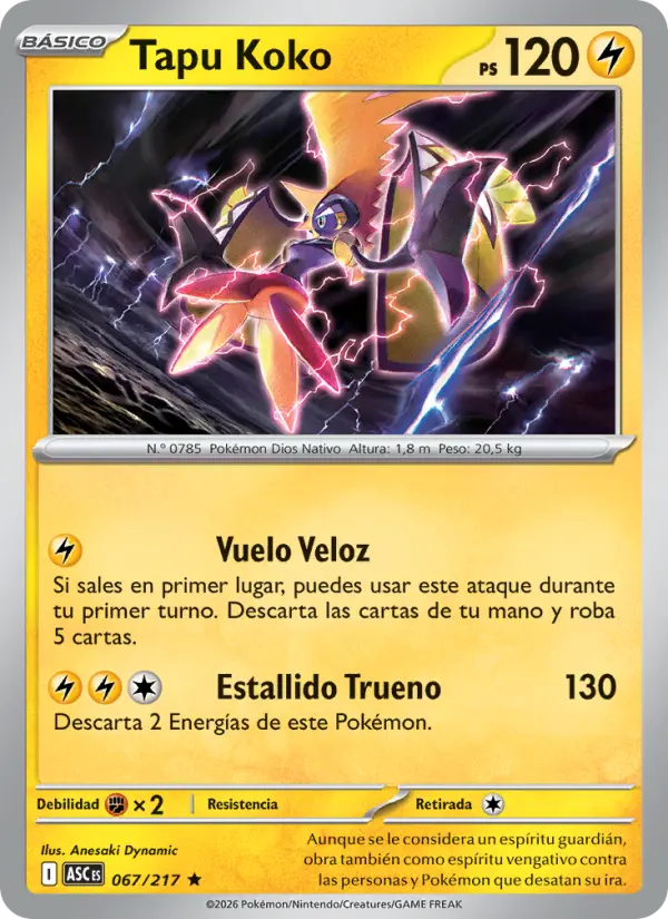 Tapu Koko, Héroes Ascendentes 067