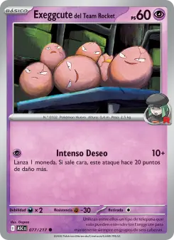 Exeggcute del Team Rocket, Héroes Ascendentes 077