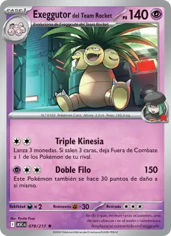 Exeggutor del Team Rocket, Héroes Ascendentes 078